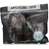 „Essential Set American Crew“ rinkinys: kasdienis drėkinamasis plaukų kondicionierius, 100 ml + kasdienis drėkinimo šampūnas, 100 ml + stiprios fiksacijos plaukų formavimo pomada, 50 ml + raminamasis skutimosi gelis „Precision“, 50 ml