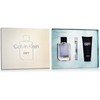 Calvin Klein Defy EDT rinkinys vyrams (EDT 100 ml + Dušo želė 100 ml + EDT 10 ml)