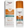 Eucerin Oil Control Dry Touch Gel Cream SPF 50+ Tinted Light apsauginis kremas nuo saulės su atspalviu, 50 ml