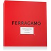 Salvatore Ferragamo Ferragamo Ferragamo Raudona Leather rinkinys vyrams (EDP, 100 ml + šampūnas ir dušo želė, 100 ml + EDP, 10 ml)