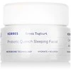 Korres graikiškas jogurtas Probiotic Quench Sleeping Facial Facial Night Skin Kreminis