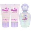 Salvatore Ferragamo Amo Ferragamo Flowerful rinkinys moterims (EDT, 50 ml + kūno losjonas, 50 ml + dušo želė, 50 ml)