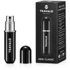 Travalo Classic Juodas pildomas kvepalų buteliukas (atomaizeris), 5 ml