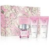 Versace Bright Crystal rinkinys moterims (EDT, 50 ml + kūno losjonas, 50 ml + dušo želė, 50 ml)