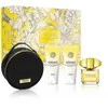 Versace Geltona Diamond rinkinys moterims (EDT, 90 ml + dušo želė, 100 ml + kūno losjonas, 100 ml + kosmetinė)