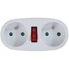 Esperanza ELK306W Electrical splitter 2 GN. Baltas