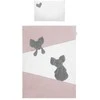3 dalių patalynė Belisima Mouse 100/135 rožinė