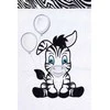 3 dalių patalynė New Baby Zebra 100/135 balta-juoda