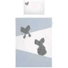 5 dalių patalynė Belisima Mouse 90/120 mėlyna