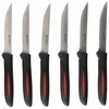 Alpina - INOX nerūdijančio plieno kepsnių peilių rinkinys 23 cm 6 vnt. (juodas)
