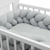 Apsauginis lovelės čiužinio užvalkalas muslino pynė New Baby šviesiai pilka