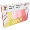 Artico - Akrilinių pastelinių dažų rinkinys 80 ml 4 spalvos (1 rinkinys)