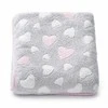 Baby blanket New Baby 80x90 heart pink