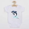 Kūdikių kombinezonas su raštu New Baby Dolphin - trumpomis rankovėmis, 62 (3-6m)