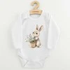 Kūdikio kombinezonas su raštu New Baby Rabbit su gėlėmis, 86 (12-18m)