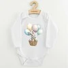 Kūdikių kombinezonas su raštu New Baby Rabbit su balionais, 80 (9-12m)
