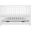 Vaikiška lovelė su stalčiumi New Baby BASIC balta