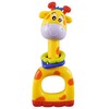 Baby Mix Geltona Giraffe Baby Rattle