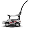 Baby Mix RACER baltas kūdikių šokinukas su garsu ir kreiptuvu