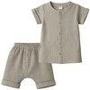 Baby Muslin Shirt with Shorts New Baby linen, 80 (9-12m)