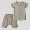 Baby Muslin Shirt with Shorts New Baby linen, 74 (6-9m)