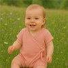Baby Summer Muslin Jumpsuit New Baby rožinis, 56 (0-3m)