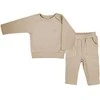 Baby T-shirt with long sleeves and sweatpants Koala Bello beige, size 62 (3-6m), 62 (3-6m)