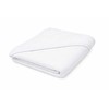 Baby terry towel with hood New Baby 100x100 cm baltas
