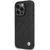 Apple iPhone 14 Pro BMW odinis dėklas Quilted (BMHCP14L22RQDK) juodos spalvos