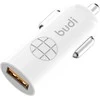 Budi - 1 USB automobilinis įkroviklis su LED indikatoriumi