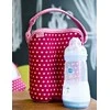 BUILT Bottle Buddy Du butelių krepšys su laikikliu (Baby Rožinė Mini Dots)