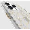 „Case-Mate Floral Gems MagSafe“ dėklas – „iPhone 15 Pro“ (auksinis)