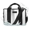 „Case-Mate Mini Travel Tote Bag“ – vandeniui atsparus kelioninis pečių krepšys (sidabrinis chromas)