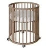 Children s growing 3-in-1 oval cot + mattress New Baby walnut color