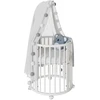 Children s growing 3-in-1 oval cot + mattress New Baby baltas