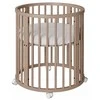 Children s growing 3-in-1 oval cot + mattress New Baby cashmere color