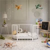 Children s growing 3-in-1 oval cot + mattress New Baby baltas