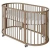 Children s growing 3-in-1 oval cot + mattress New Baby walnut color