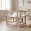 Children s growing 3-in-1 oval cot + mattress New Baby cashmere color