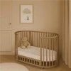Children s growing 3-in-1 oval cot + mattress New Baby walnut color