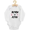 Children s printed body New Baby BORN IN 2026 pink, 68 (4-6m)