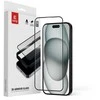 „Crong 3D Armour Glass“ – 9H grūdintas pilnai klijuojamas stiklas, skirtas „iPhone 16“ / „iPhone 15“ ir kitiems telefonams, skirtas montavimo rėmeliui.
