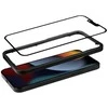 Crong Anti-Bacterial 3D Armor Glass – 9H grūdintas stiklas visam iPhone 14 Plus / iPhone 13 Pro Max + montavimo rėmeliui