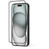 „Crong“ antibakterinis 3D šarvų stiklas – 9H visiškai klijais grūdintas stiklas, skirtas „iPhone 16“ / „iPhone 15+“ montavimo rėmelis
