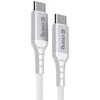 Crong Armor Link – 60 W PD 3A USB-C į USB-C laidas 25 cm (baltas)