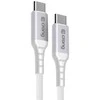 Crong Armor Link – 60 W PD 3A USB-C į USB-C laidas 25 cm (baltas)