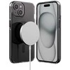 Crong Clear MAG Pro – dėklas iPhone 15 MagSafe (juodas)