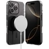 Crong Clear MAG Pro – dėklas iPhone 16 Pro Max MagSafe (juodas)
