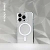 Crong Clear MAG Pro – dėklas iPhone 16 Pro MagSafe (baltas)