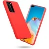 Crong Color Cover – lankstus dėklas, skirtas Huawei P40 Pro (raudonas)